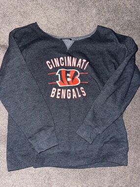 Cincinnati Bengals Women's Dark Gray Team Sweatshirt